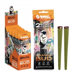 2x Orange BUD Pre-Rolled Hemp Cones.
